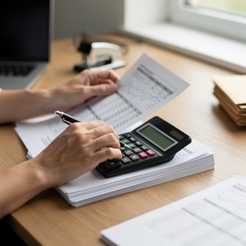 Dee The Tax Lady expert preparing business tax documents for a small business owner in National City, CA